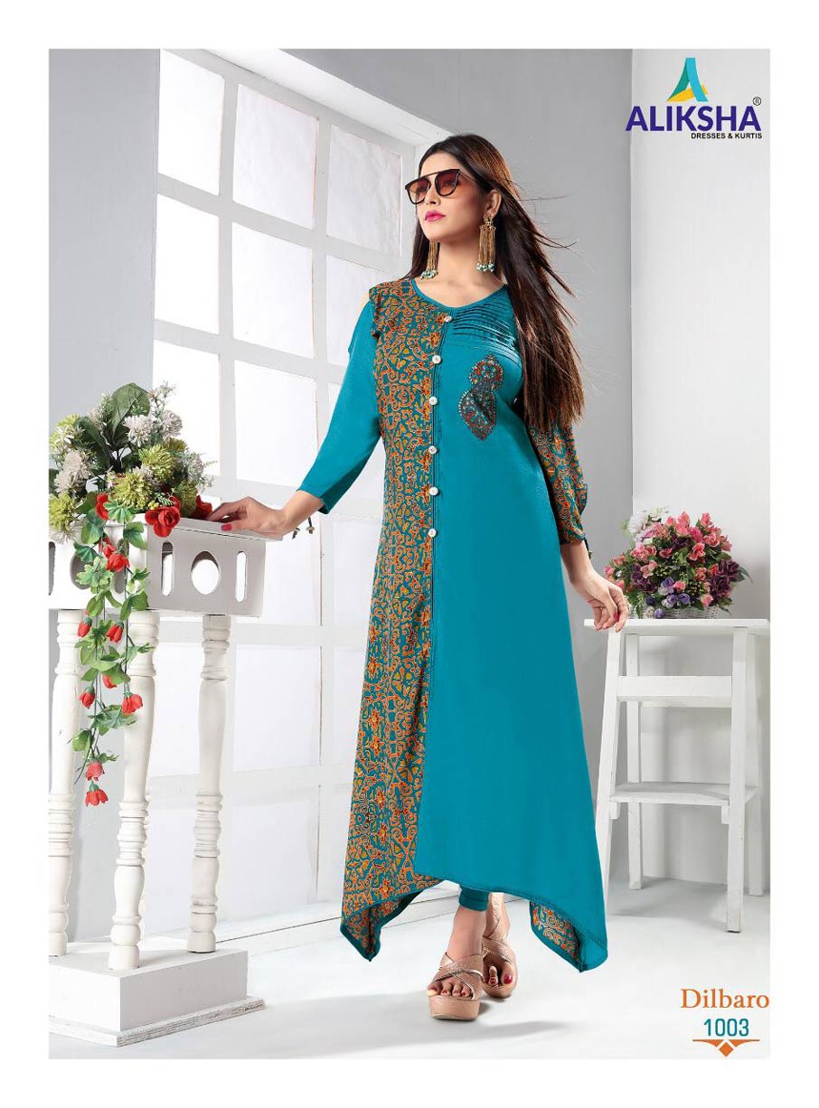 Dilbaro Vol-1 Aliksha Rayon Peek Anarkali Pattern Kurtis Dilbaro Vol-1 Aliksha Rayon Peek Anarkali Pattern Kurtis